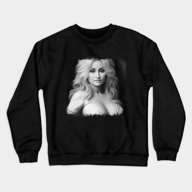 Dolly Parton Cute Crewneck Sweatshirt by Classic Cassette